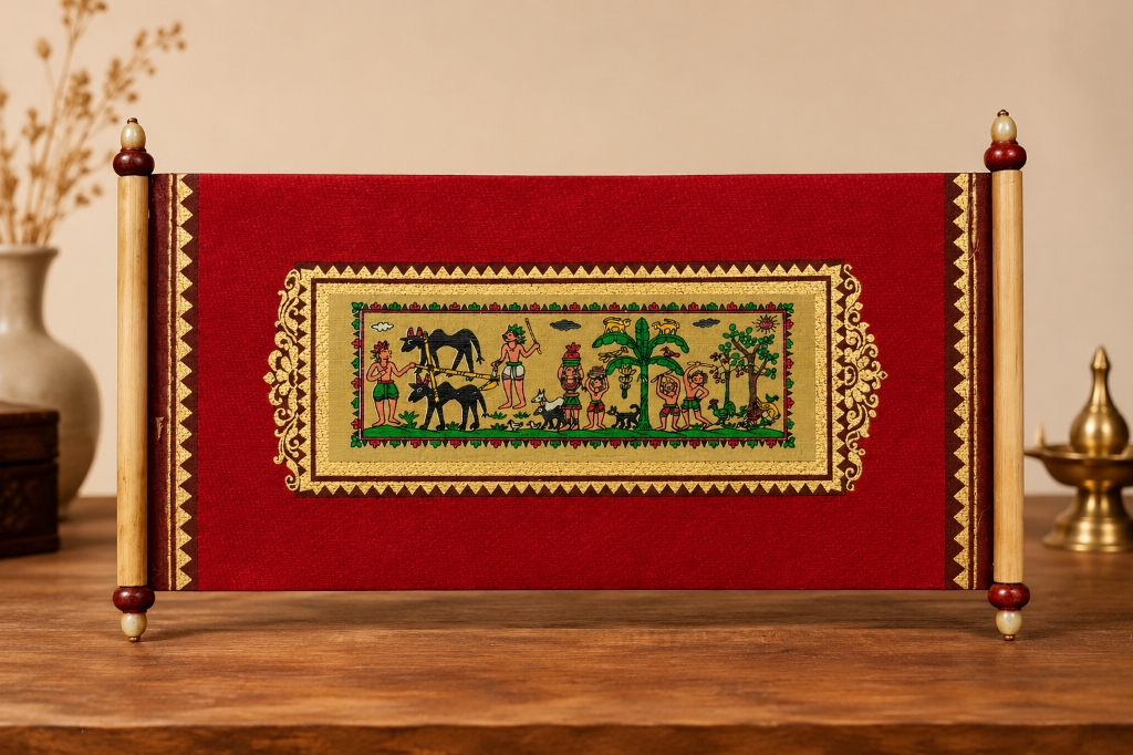 Pattachitra Scroll Painting - Front View